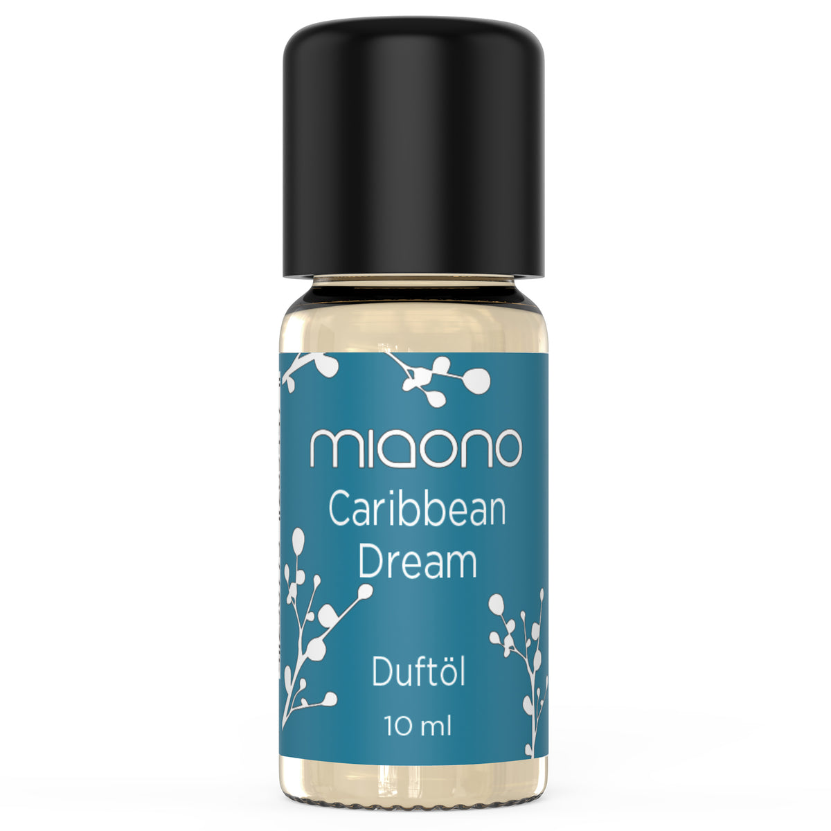 Miaono Duftöl Caribbean Dream 10ml, in Deutschland abgefüllt, mit einem exotisch-tropischen Duft von Kokos und Ananas – ideal für Urlaubsfeeling und entspannte Atmosphäre.