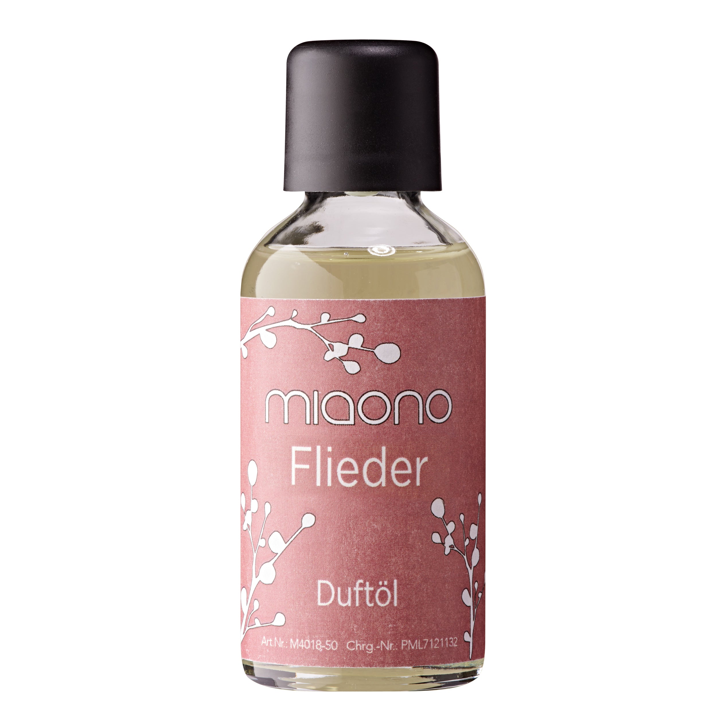 Miaono Duftöl Flieder 50ml, in Deutschland abgefüllt, mit einem süß-blumigen Fliederduft – ideal für eine romantische und beruhigende Raumstimmung.