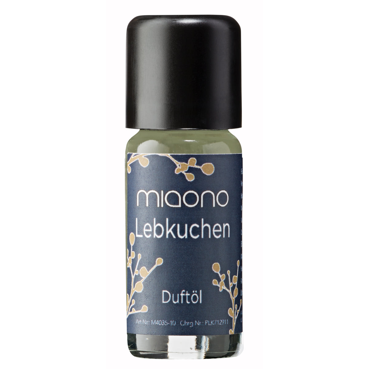 Miaono Duftöl Lebkuchen 10ml, in Deutschland abgefüllt, mit einem würzig-süßen Lebkuchenduft – ideal für eine gemütliche und festliche Atmosphäre.