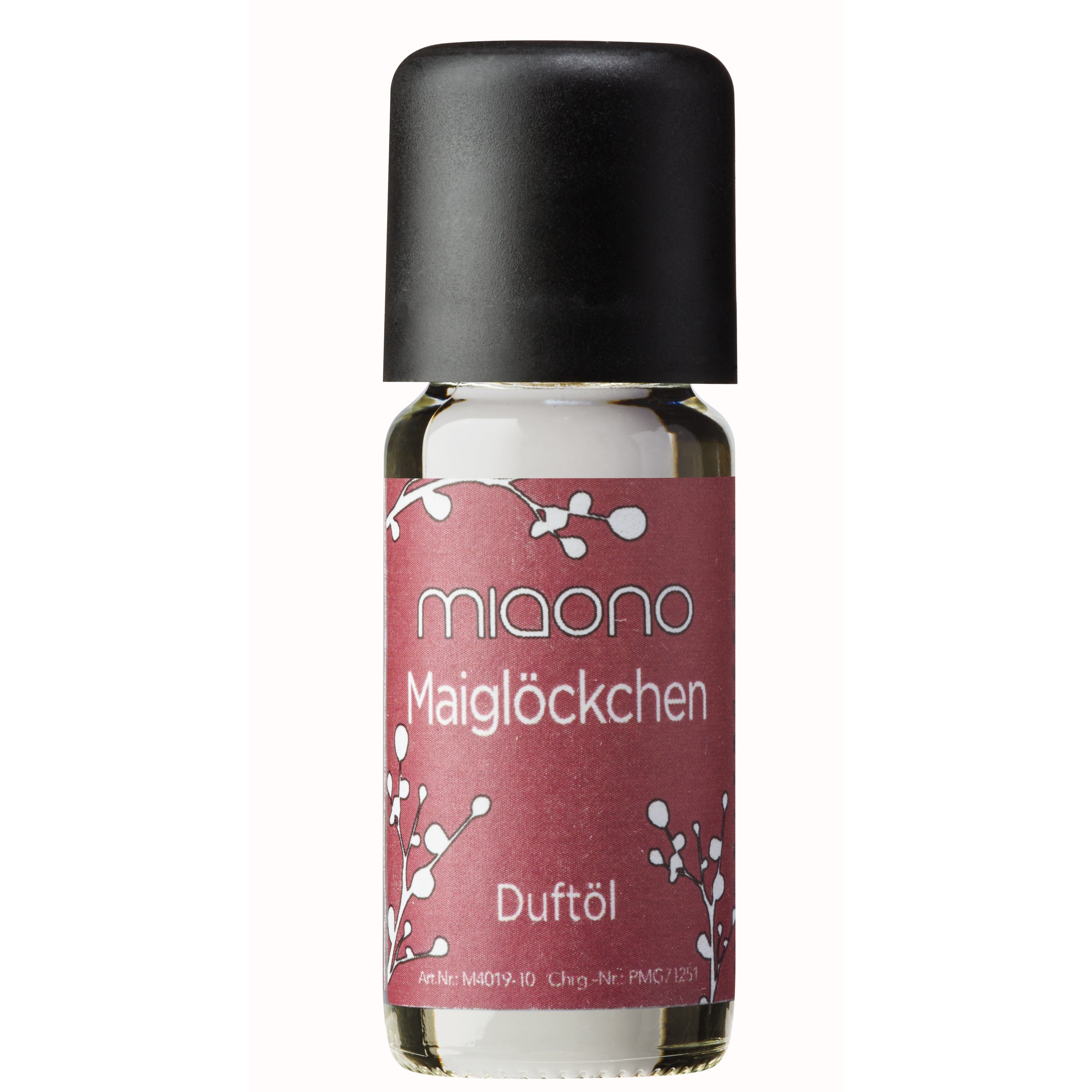 Miaono Duftöl Maiglöckchen 10ml, in Deutschland abgefüllt, mit einem frischen und blumigen Maiglöckchenduft – perfekt für eine leichte und erfrischende Atmosphäre.