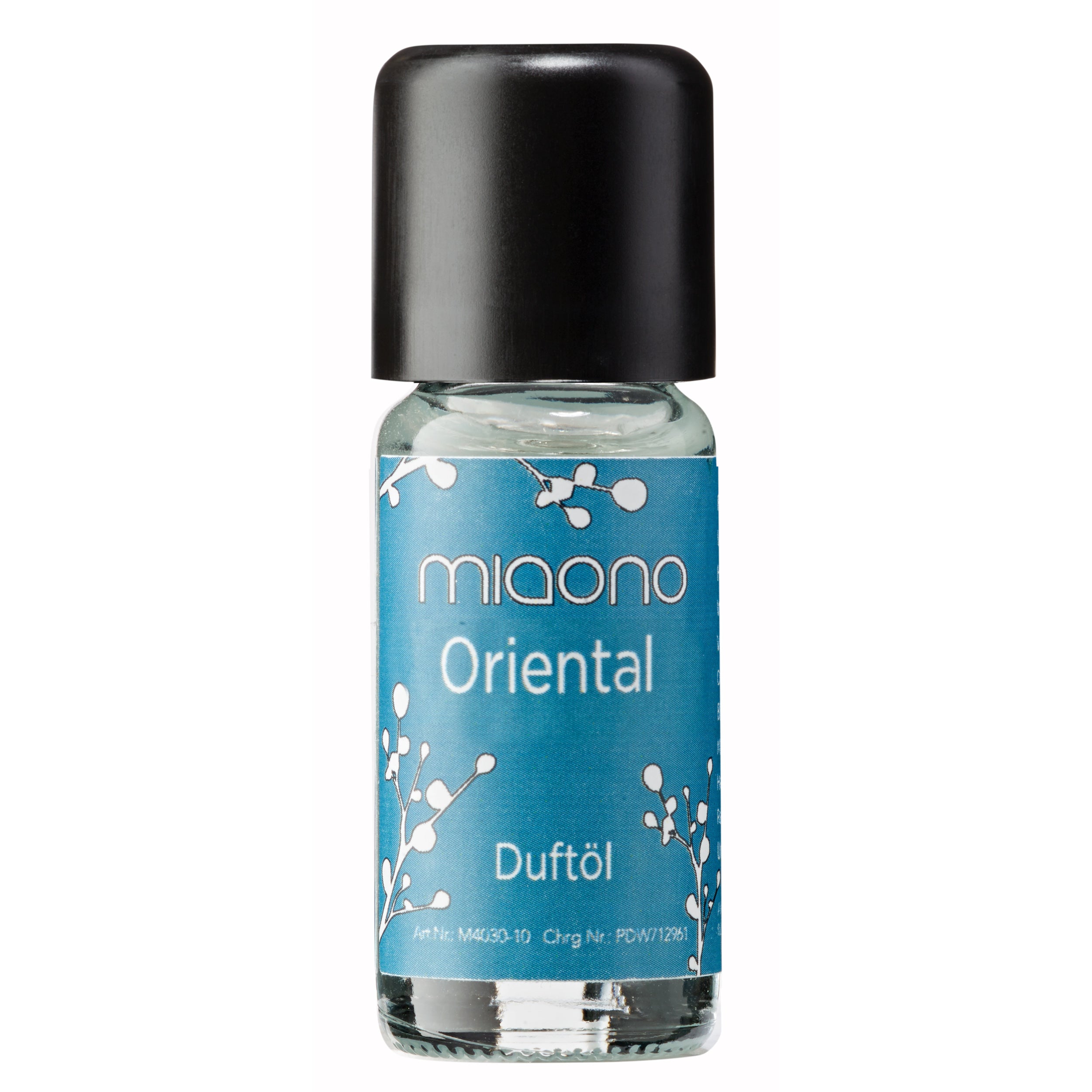 Miaono Duftöl Oriental 10ml, in Deutschland abgefüllt, mit einem warmen und exotischen Duft orientalischer Noten – perfekt für eine sinnliche und luxuriöse Atmosphäre.