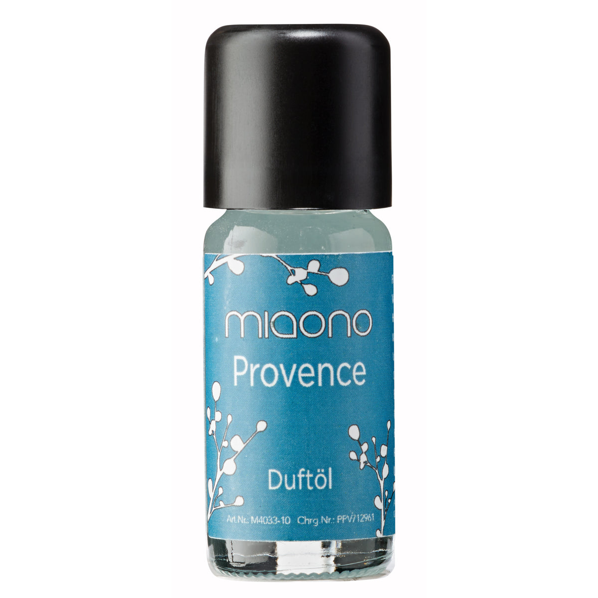 Miaono Duftöl Provence 10ml, in Deutschland abgefüllt, mit einem blumig-frischen Duft inspiriert von den Lavendelfeldern der Provence – ideal für eine entspannende und natürliche Atmosphäre.